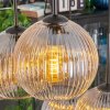 Koyoto lampa wisząca, kula świetlna, lampa wisząca bursztynowy, przezroczysty, przydymiony, 6-punktowe
