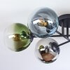 Gastor lampa sufitowa, kula świetlna 62 cm niebeieski, chrom, zielony, przezroczysty, miedziany, przydymiony, 6-punktowe