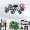 Gastor Lampa sufitowa, Kula świetlna 62 cm Niebeieski, Chrom, Zielony, Przezroczysty, W kolorze miedzi, Przydymiony, 6-punktowe
