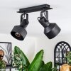 Tylar Lampa sufitowa, Spot sufitowy Czarny, 2-punktowe