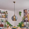 Ripoll lampa wisząca, kula świetlna, lampa wisząca złoty, 1-punktowy