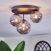 Chehalis Lampa sufitowa, Kula świetlna 32 cm Przydymiony, 3-punktowe