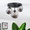 Chehalis Lampa sufitowa, Kula świetlna 32 cm Przydymiony, 3-punktowe