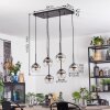 Koyoto lampa wisząca, kula świetlna, lampa wisząca przezroczysty, przydymiony, 6-punktowe