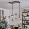 Koyoto lampa wisząca, kula świetlna, lampa wisząca przezroczysty, przydymiony, 6-punktowe