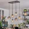 Apedo lampa wisząca, kula świetlna, lampa wisząca bursztynowy, przezroczysty, przydymiony, 6-punktowe