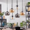 Apedo lampa wisząca, kula świetlna, lampa wisząca bursztynowy, przezroczysty, przydymiony, 6-punktowe