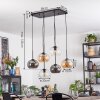 Apedo lampa wisząca, kula świetlna, lampa wisząca bursztynowy, przezroczysty, przydymiony, 6-punktowe