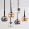 Apedo lampa wisząca, kula świetlna, lampa wisząca bursztynowy, przezroczysty, przydymiony, 6-punktowe