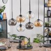 Apedo lampa wisząca, kula świetlna, lampa wisząca bursztynowy, przezroczysty, przydymiony, 6-punktowe