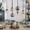 Ripoll lampa wisząca, kula świetlna, lampa wisząca bursztynowy, przezroczysty, przydymiony, 6-punktowe