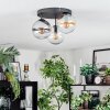 Gastor Lampa sufitowa, Kula świetlna W kolorze bursztynu, Przezroczysty, Przydymiony, 3-punktowe
