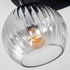 Koyoto Lampa sufitowa, Kula świetlna W kolorze bursztynu, Przezroczysty, Przydymiony, 3-punktowe