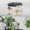 Koyoto Lampa sufitowa, Kula świetlna 30 cm W kolorze bursztynu, Przezroczysty, 3-punktowe