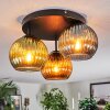 Koyoto lampa sufitowa, kula świetlna niebeieski, złoty, zielony, 3-punktowe