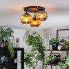 Koyoto lampa sufitowa, kula świetlna niebeieski, złoty, zielony, 3-punktowe