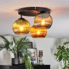 Koyoto lampa sufitowa, kula świetlna niebeieski, złoty, zielony, 3-punktowe
