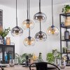 Apedo lampa wisząca, kula świetlna, lampa wisząca bursztynowy, przezroczysty, przydymiony, 6-punktowe