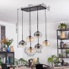 Apedo lampa wisząca, kula świetlna, lampa wisząca bursztynowy, przezroczysty, przydymiony, 6-punktowe