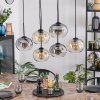 Apedo lampa wisząca, kula świetlna, lampa wisząca bursztynowy, przezroczysty, przydymiony, 6-punktowe
