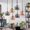 Apedo lampa wisząca, kula świetlna, lampa wisząca bursztynowy, przydymiony, 6-punktowe