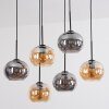 Apedo lampa wisząca, kula świetlna, lampa wisząca bursztynowy, przydymiony, 6-punktowe