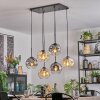 Ripoll Lampa wisząca, Kula świetlna, Lampa wisząca W kolorze bursztynu, Przezroczysty, Przydymiony, 6-punktowe