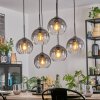 Koyoto lampa wisząca, kula świetlna, lampa wisząca przezroczysty, przydymiony, 6-punktowe