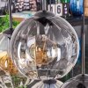Koyoto lampa wisząca, kula świetlna, lampa wisząca bursztynowy, przezroczysty, przydymiony, 6-punktowe