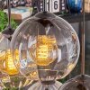 Koyoto lampa wisząca, kula świetlna, lampa wisząca bursztynowy, przezroczysty, przydymiony, 6-punktowe