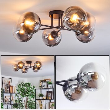 Gastor lampa sufitowa, kula świetlna przezroczysty, przydymiony, 6-punktowe