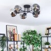 Gastor Lampa sufitowa, Kula świetlna Chrom, Przezroczysty, Przydymiony, 6-punktowe