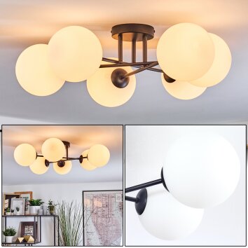 Gastor lampa sufitowa, kula świetlna biały, 6-punktowe