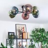 Gastor lampa sufitowa, kula świetlna 62 cm niebeieski, zielony, przezroczysty, miedziany, 6-punktowe