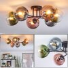 Gastor Lampa sufitowa, Kula świetlna 62 cm Niebeieski, Zielony, Przezroczysty, W kolorze miedzi, 6-punktowe Gastor Lampa sufitowa, Kula świetlna 62 cm Niebeieski, Zielony, Przezroczysty, W kolorze miedzi, 6-punktowe