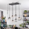 Koyoto lampa wisząca, kula świetlna, lampa wisząca bursztynowy, przezroczysty, przydymiony, 6-punktowe