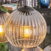 Koyoto lampa wisząca, kula świetlna, lampa wisząca bursztynowy, przezroczysty, przydymiony, 6-punktowe