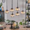 Koyoto lampa wisząca, kula świetlna, lampa wisząca bursztynowy, przezroczysty, 6-punktowe