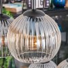 Koyoto lampa wisząca, kula świetlna, lampa wisząca bursztynowy, przezroczysty, przydymiony, 6-punktowe