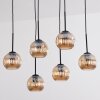 Ripoll lampa wisząca, kula świetlna, lampa wisząca bursztynowy, 6-punktowe