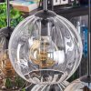 Koyoto lampa wisząca, kula świetlna, lampa wisząca bursztynowy, przezroczysty, przydymiony, 6-punktowe