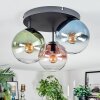 Gastor Lampa sufitowa, Kula świetlna Niebeieski, Zielony, Przezroczysty, W kolorze miedzi, 3-punktowe