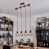 Yaak Lampa wisząca, Lampa wisząca Ecru, Czarny, 4-punktowe