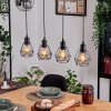 Yaak Lampa wisząca, Lampa wisząca Ecru, Czarny, 4-punktowe