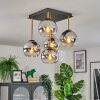 Koyoto lampa sufitowa, kula świetlna złoty, czarny, 5-punktowe