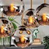 Koyoto lampa sufitowa, kula świetlna złoty, czarny, 5-punktowe
