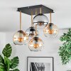 Koyoto lampa sufitowa, kula świetlna złoty, czarny, 5-punktowe