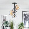 Koyoto lampa sufitowa, kula świetlna 31 cm bursztynowy, przezroczysty, przydymiony, 4-punktowe