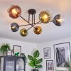 Koyoto Lampa sufitowa, Kula świetlna 78 cm Niebeieski, Złoty, Zielony, Przezroczysty, W kolorze miedzi, 6-punktowe