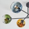 Koyoto Lampa sufitowa, Kula świetlna 78 cm Niebeieski, Złoty, Zielony, Przezroczysty, W kolorze miedzi, 6-punktowe